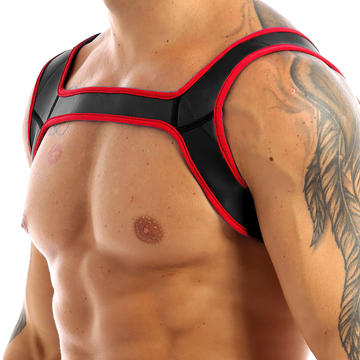 Men's Neoprene Wide Shoulder Straps / Sexy Body Harness For Role Play / Stylish Clubwear - EVE's SECRETS